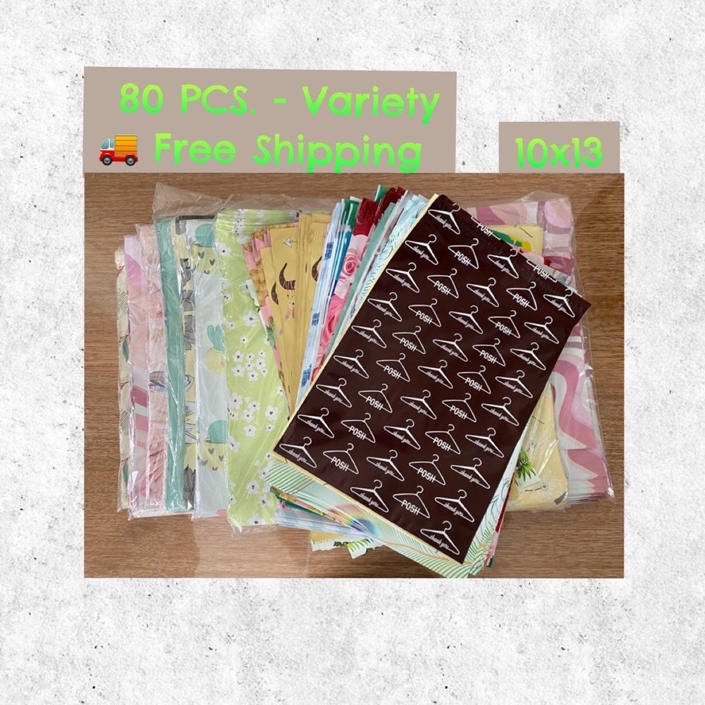 Free Shipping - Variety of 10x13 Polymailers - 80PCS - all brand new